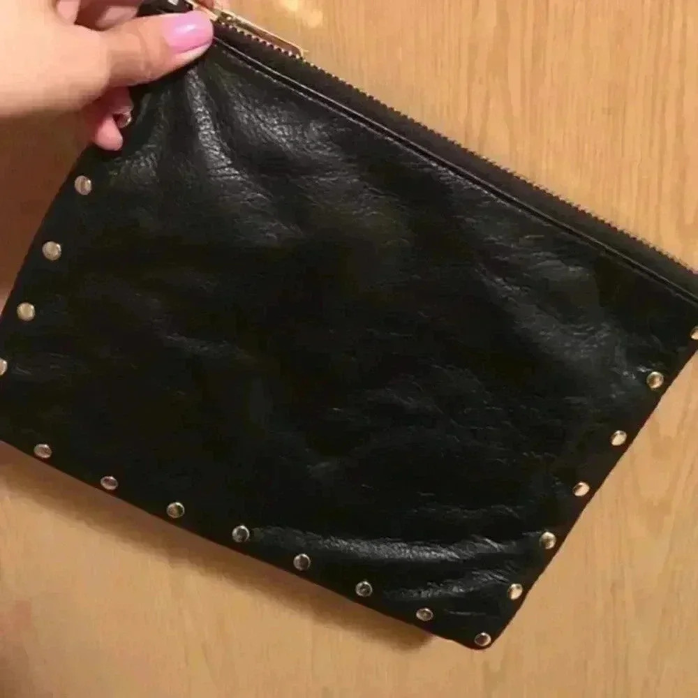 Black leather Liz Claiborne purse/clutch